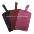 high quality leather branded luggage tag